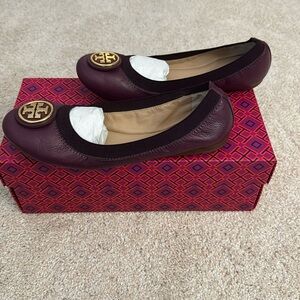 Tory Burch Flats - Purple Leather - Size 6.5